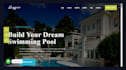 design pool website pool cleaning swimming pool pool service swimming website