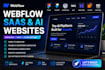 build webflow saas ai startup website animated figma to framer webflow wordpress