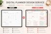 create interactive hyperlinked planner with custom layouts and tabs