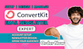 setup convertkit newsletter convertkit email sequence expert kit landing page