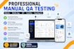 do manual QA testing and detailed bug reporting