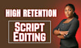 edit, proofread, format, and rewrite your movie script, tv pilot or screenplay