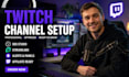 setup obs studio twitch kick channel setup animated stream overlay obs studio
