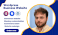 design or redesign wordpress business website with elementor and blocksy