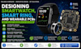 design smartwatch, smart ring and wearable pcb with ble and iot integration