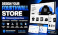 design fourthwall website, fourthwall store setup, digital products merch design