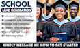 school leads, school facebook ads, school google ads, school video ads