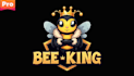 design outstanding bee king logo with express delivery