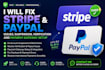 fix stripe and paypal issues, suspension verification and payment gateway setup