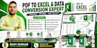 accurate document conversion to excel and word format