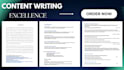 do content writing, research, report writing and editing