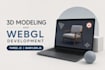 provide 3d modeling and webgl development in threejs or babylonjs