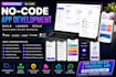 build no code app glide bubble io, adalo lovable ai, ios app reskin ap