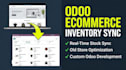 setup odoo ecommerce website and inventory sync automation