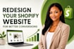 redesign your shopify website for better conversions