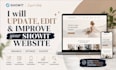 update, edit, redesign showit website, customize showit template