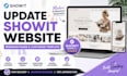build custom showit website update showit website redesign responsive website