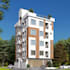 render proposed building elevation plan,multi floor maisonettes model,cgi visual