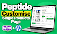 build peptide website,peptide research website,peptide woocommerce,peptide store