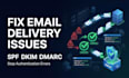 set up spf dkim dmarc mx cname and fix dns email issues