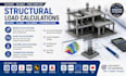 do structural load calculations for beams, slabs, columns, and foundation