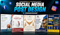 create modern social media post designs