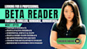 be romance beta reader, dark romance beta reader, horror, romantasy beta reader