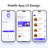 design modern UI UX mobile app in figma