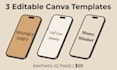 design 3 aesthetic canva ig post templates