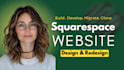 edit squarespace website design redesign, squarespace website development