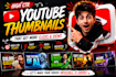 design high CTR high youtube thumbnail boost views