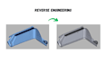do reverse engineering, convert 3d scan data to solid cad model stl step iges