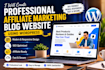create a professional affiliate marketing blog website using wordpress