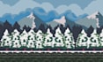 create pixel art background, retro scene, landscape, game environment