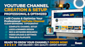 create,set up, and optimize a professional youtube channel