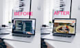 create realistic laptop, computer, mobile, and iphone screen mockups