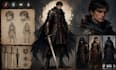 do fantasy character design, dnd character, rpg character art