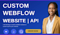 design a custom responsive webflow website