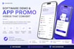 create a modern saas, app, or software demo video