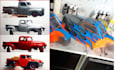 model 3d print and paint 3d car part police car, truck, rc car body kit