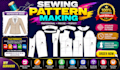 make digital clothing sewing patterns, pattern grading for any dress garments
