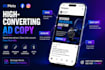 create high converting facebook and instagram ad copy and creatives