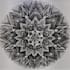 create a handmade dotwork mandala with sacred geometry