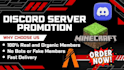 minecraft server promotion, discord server, fivem, rust, dayz, gaming promotion