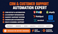 setup CRM automation hubspot zoho zendesk intercom