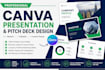 design canva presentation, canva pitch deck, business presentation slides