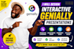 interactive genially presentations online courses powerpoint slides pitch deck