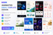 create custom UI animation HTML email template