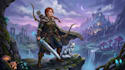 paint a character illustration in a fantasy world