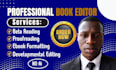 do developmental book editing proofreading memoir editor self help romance book